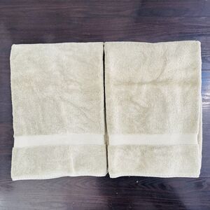 Restoration Hardware Set Of 2 Green Turkish Towels 100% Cotton Bath Towels